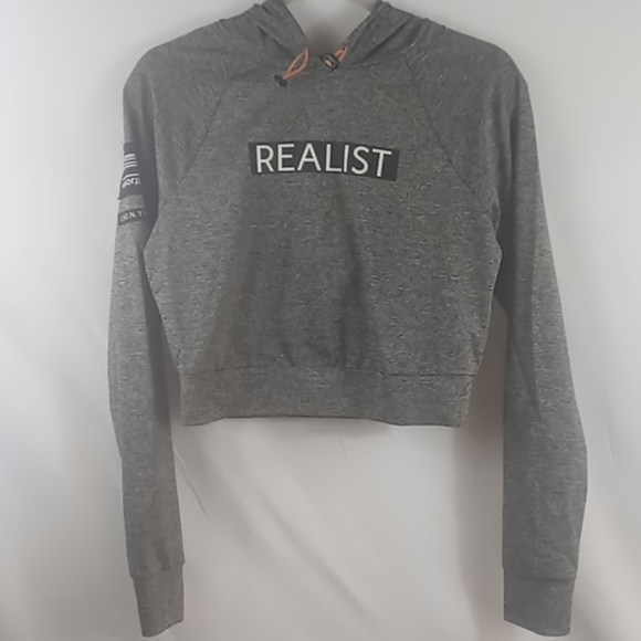 unknown Other - Girls cropped hoodie size 14